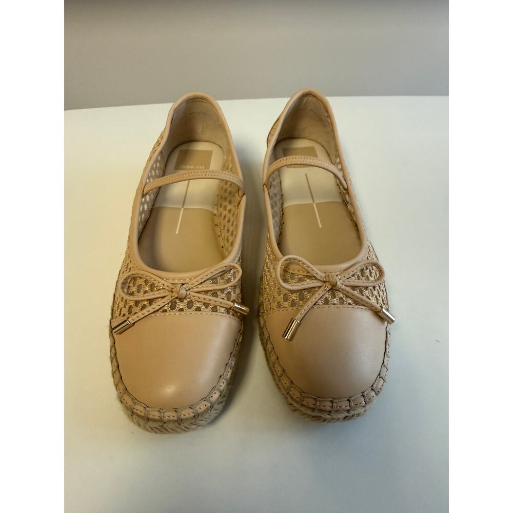 Dolce Vita Cadel Mesh Mary Jane Ballet Flat Nude Size 6